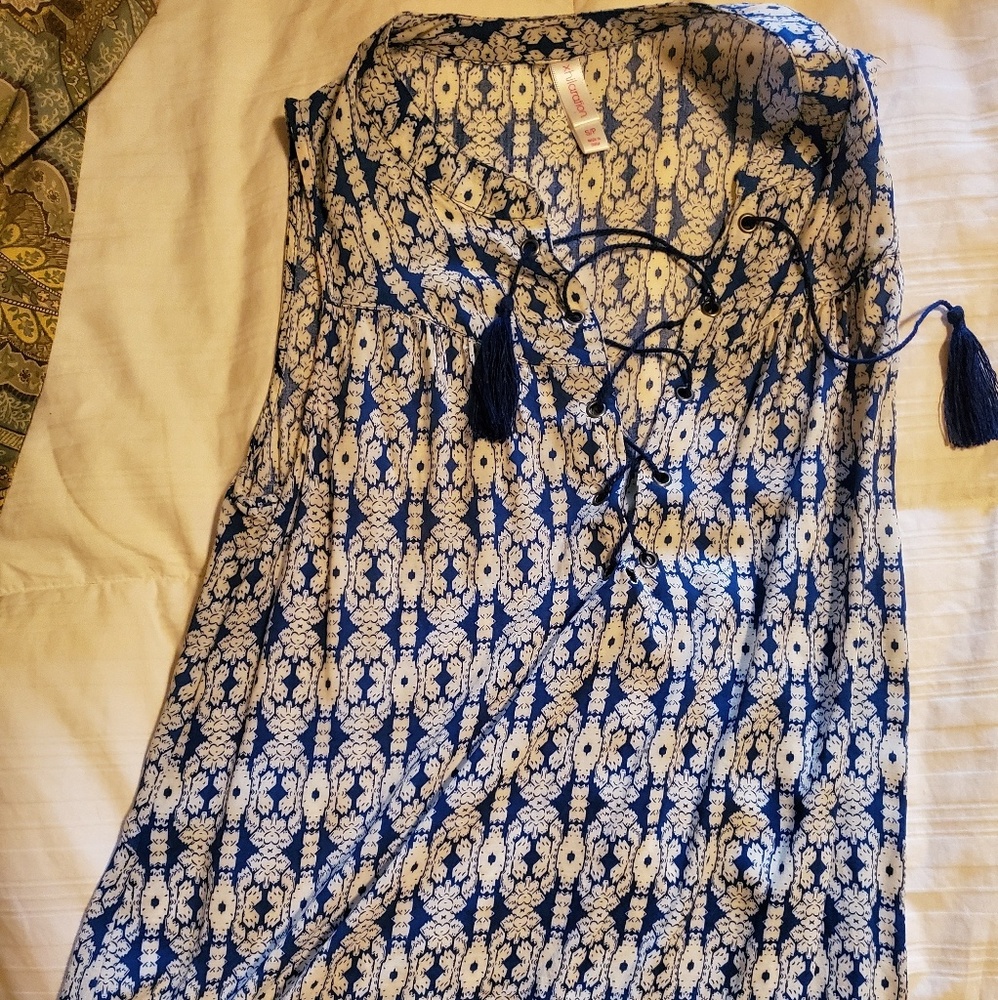 Xhilaration Lace Up Blouse